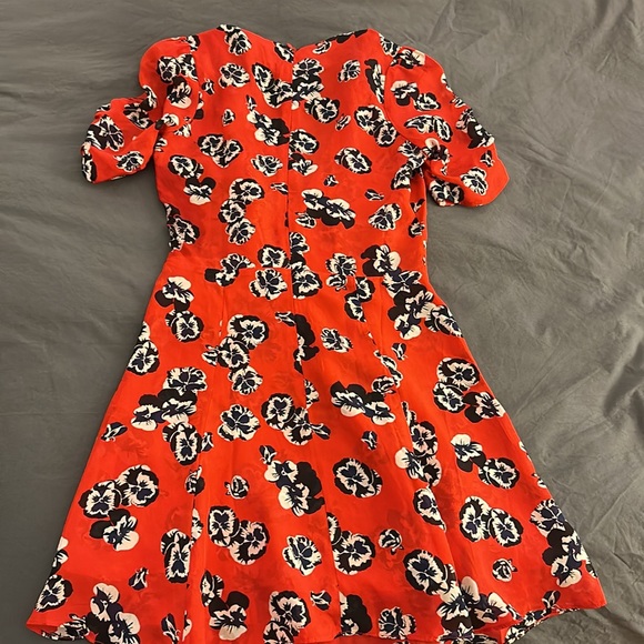 Realization Par Ozzie Red Silk Mini Dress - Picture 6 of 6